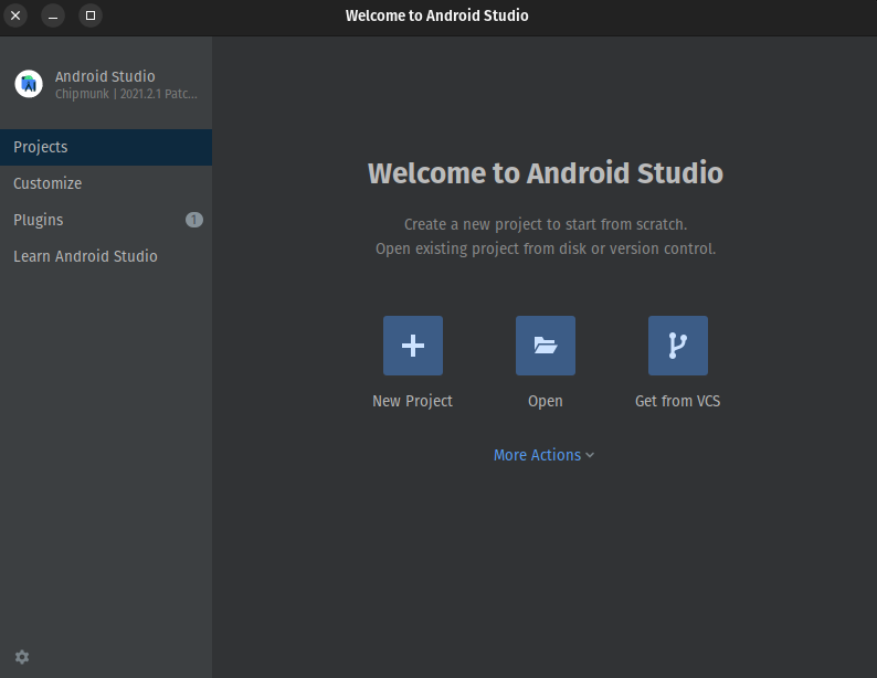 Android Studio Menu
